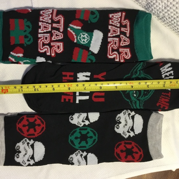 Star Wars Christmas Themed Ankle Socks | 3 Pairs | NWOT - Picture 3 of 6